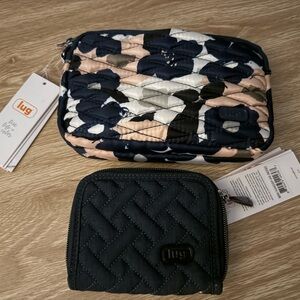 Lug coupe and Handspring mini set- Floral Multi and heathered indigo.